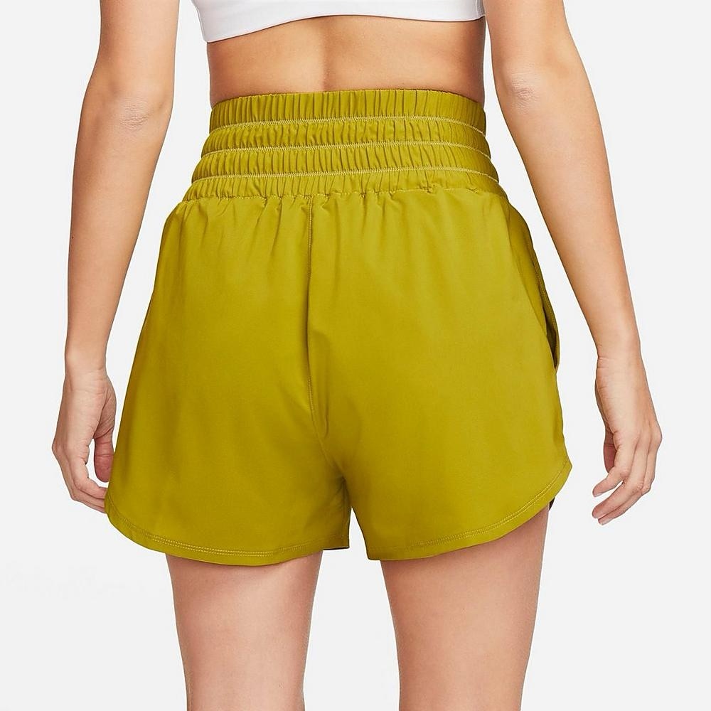 NWT NIKE Moss/Silver Womens One Ultra High-Waisted Dri-FIT 3" Brief-Lined Shorts - Picture 6 of 16